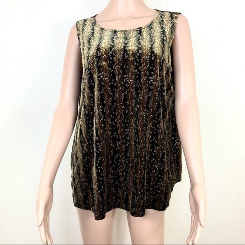 Baranda Women’s Sleeveless Gold black 1X